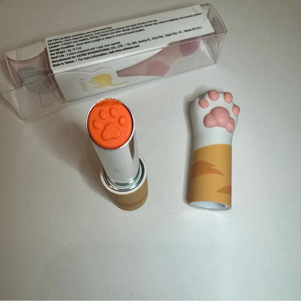 Catiss Calico cat tinted lip balm